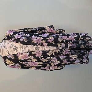 Polyester Flower Printed Kimono
